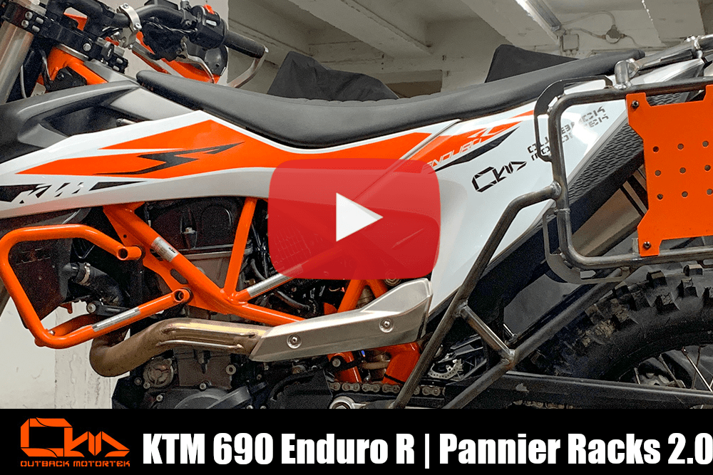 KTM 690 Enduro R Pannier Racks 2.0 Installation